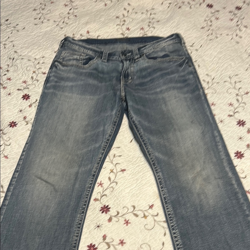 Silver Jeans Men's Slim Straight Jeans - Light Blue